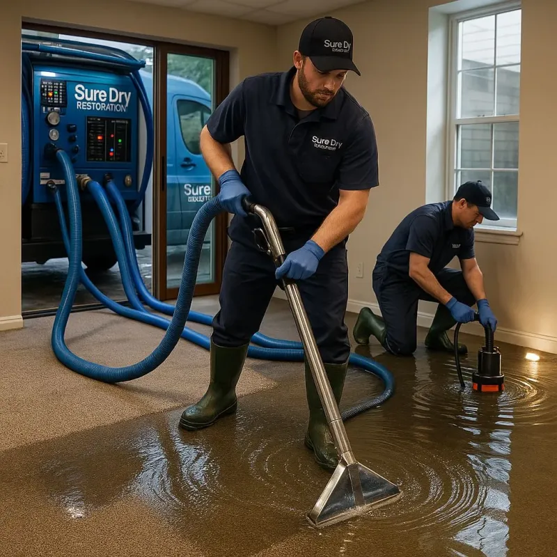 Water Extraction and Removal process in North Richland Hills, TX